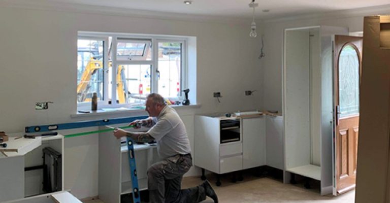 Kitchen fit in progress 2