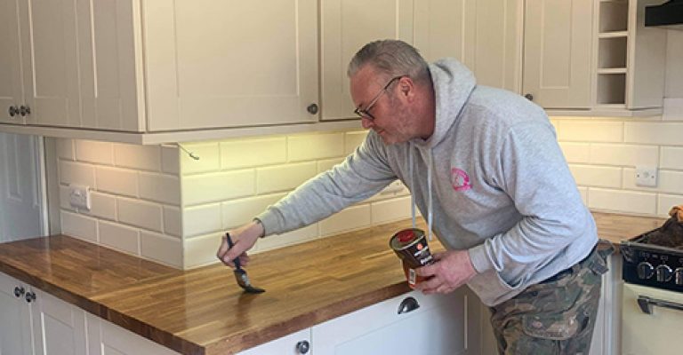 New oak kitchen worktop 4